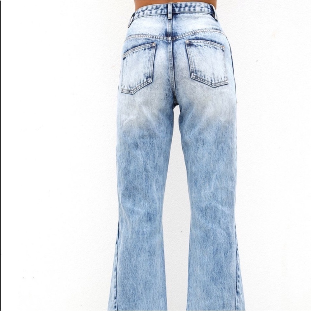 Tiger Mist Adelpha high waist acid wash jeans XXS 24” flare 90’s Y2K high rise - Picture 5 of 13